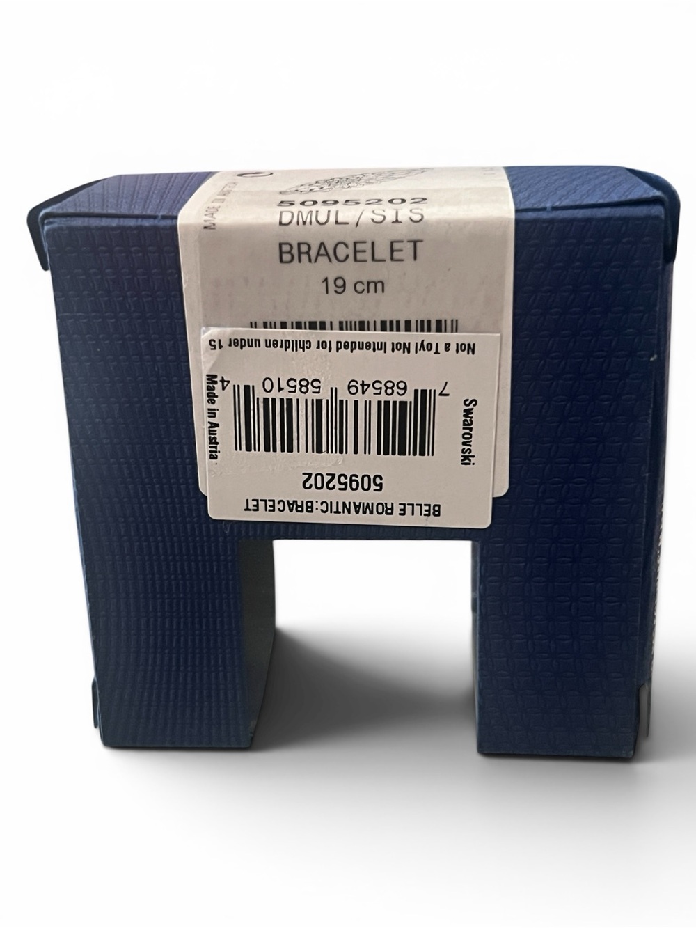 NIB Swarovski Belle Romantic Floral Filigree Laser-cut Black Bracelet - 10cm - Picture 11 of 11